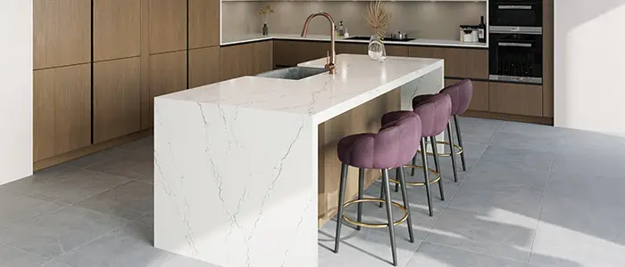 Edited Abbey kitchen design by G. Dodd featuring clean lines, contemporary finishes, and a refined layout. open kitchen and island combo ideas