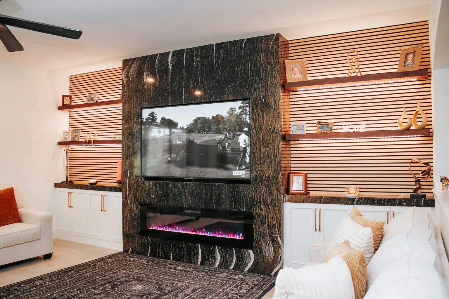 Living room remodel in Bradenton, FL.