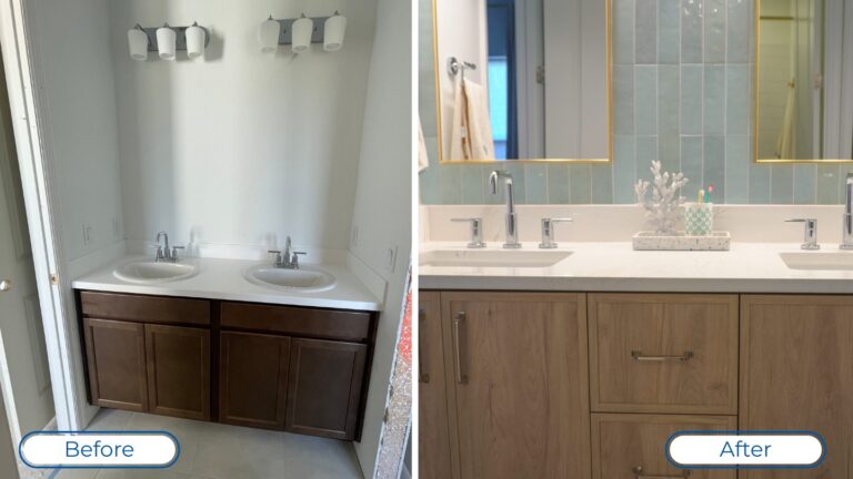 kids bath by Kirkplan, before and after