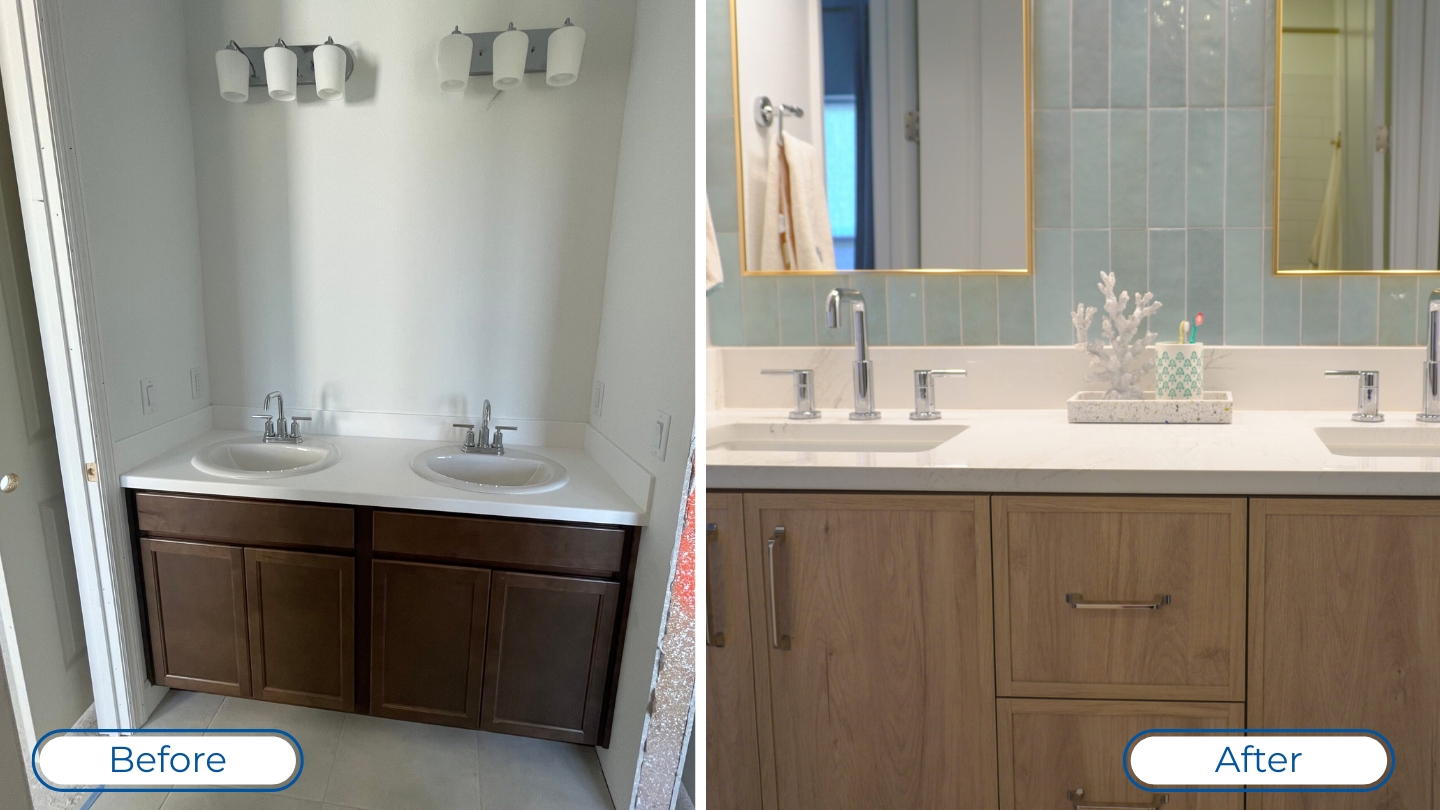 kids bath by Kirkplan, before and after